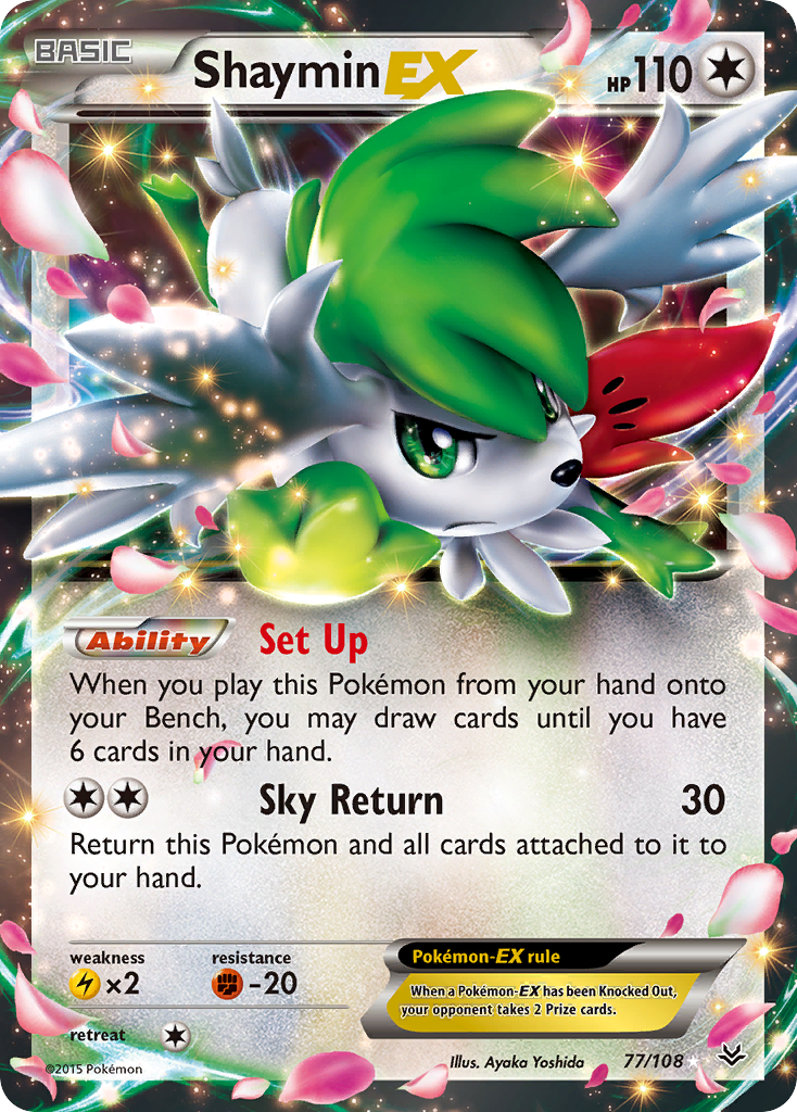 Roaring Skies Shaymin EX #77/108